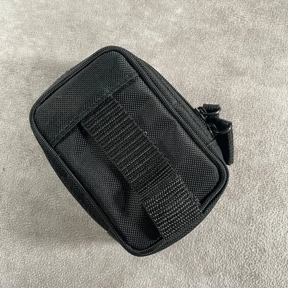 Sony LCS-CSQ Compact Digital Camera Case Bag Black Nylon Mesh Zipper Pouch